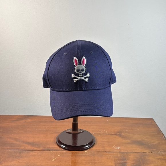 Psycho Bunny Other - Psycho Bunny Dark Blue Cap Hat with Embroider Logo Man One Size Classic Fit